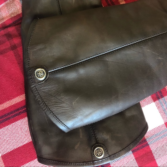 Frye 8B tall leather boots brown - Picture 11 of 14